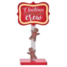 Gingerbread 'Crew' Led Sign
