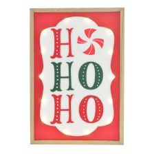 Ho Ho Ho Led Wall Plaque