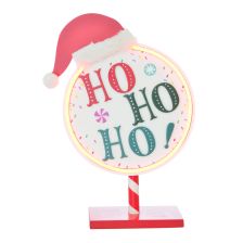 Ho Ho Ho Led Round Sign
