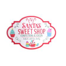 Santa'S Sweet Shop Plaque