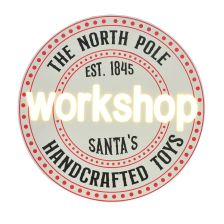Santa'S Workshop Led Wall Plq