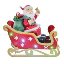 Lustre Xmas Led Sleigh & Santa