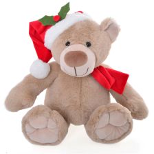 Plush Xmas Teddy Bear Lge