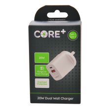 Core+ Pd Dual W/Chg 20W Rrp$25