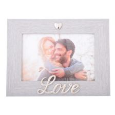 Silver Heart Love Frame 6X4