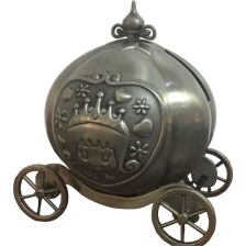 Carriage Pewter Money Bank