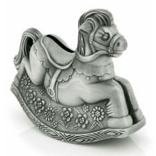 Rocking Horse Pewter Money Ban