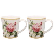 Redoute Rose Mug Set 2