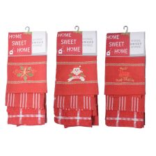 Xmas Tea Towel Set 3 Pce (3)