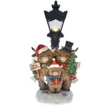 Xmas Highland Cow Lantern Led